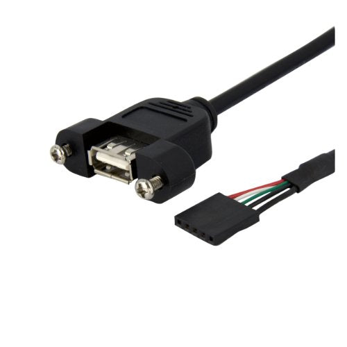 StarTech 1 ft Panel Mount USB Cable