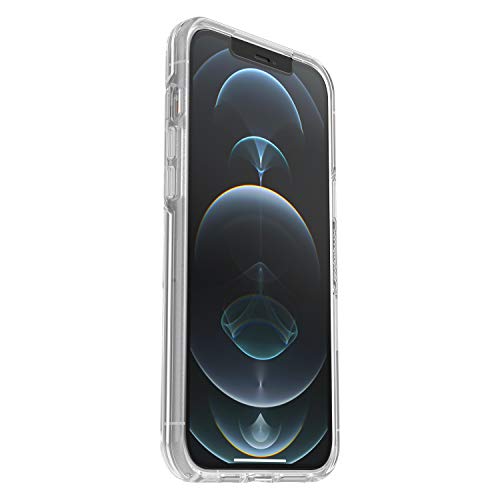 OtterBox Symmetry Series Clear - Back cover for mobile phone - clear - with Alpha Glass screen protector - for Apple iPhone 12 Pro Max