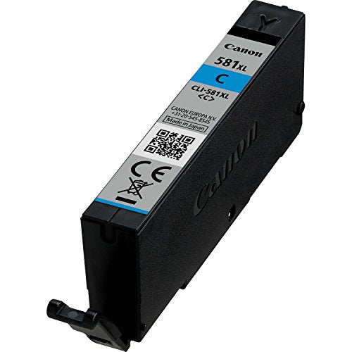 Canon CLI-581C XL - 8.3 ml - XL size - cyan - original - blister with security - ink tank - for PIXMA TS6251, TS6350, TS6351, TS8251, TS8252, TS8350, TS8351, TS8352, TS9550, TS9551