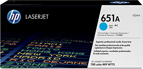 HP 651A - CE341A - 1 x Cyan - Toner cartridge - For LaserJet Enterprise 700 MFP M775dn, 700 MFP M775f, 700 MFP M775z, 700 MFP M775z+
