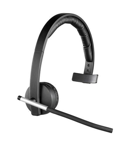 Best Value Logitech H820e Wireless Headset, Mono Headphone with Noise-Cancelling Microphone, USB, Headset Controls, Indicator LED, PC/Mac/Laptop - Black