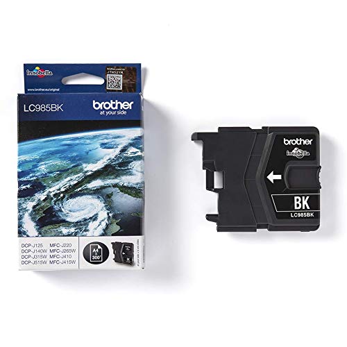 Brother LC985BK - Black - original - ink cartridge - for Brother DCP-J125, DCP-J140, DCP-J315, DCP-J515, MFC-J220, MFC-J265, MFC-J410, MFC-J415