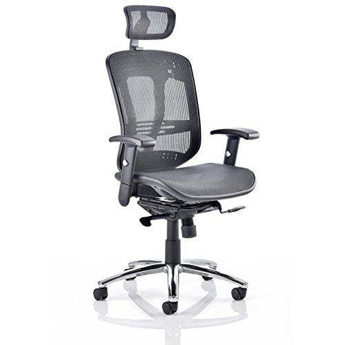 Mirage II Executive Chair Black Mesh With Headrest KC0148