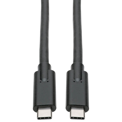 Tripp Lite USB Type C to USB C Cable USB 3.1 5A Rating 100W 5 Gbps Thunderbolt 3 Compatible M/M 6ft - USB cable - 24 pin USB-C (M) to 24 pin USB-C (M) - USB 3.1 Gen 1 / Thunderbolt 3 - 1.8 m - black