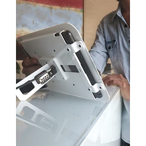 Compulocks iPad 10.2 Lock And Security Case Bundle 2.0 White - Back cover for tablet - aluminium - white - 10.2" - for Apple 10.2-inch iPad (7th generation, 8th generation)