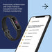Fitbit Luxe - Graphite stainless steel - activity tracker with band - silicone - black - band size: S/L - Bluetooth