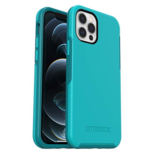 OtterBox Symmetry Series Antimicrobial - Back cover for mobile phone - polycarbonate, synthetic rubber - rock candy - slim design - for Apple iPhone 12, 12 Pro