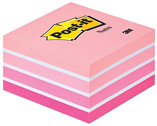 Best Value Post-It Notes, 2028P 76 x 76 mm - Pastel Pink, 1 Cube (450 Sheets)