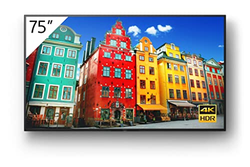 Sony FW-75BZ30J - 75" Diagonal Class BRAVIA Professional Displays LED-backlit LCD display - digital signage - 4K UHD (2160p) 3840 x 2160 - HDR - Direct LED