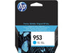 HP 953 - Cyan - original - blister - ink cartridge - for Officejet Pro 8710, 8720, 8730, 8740
