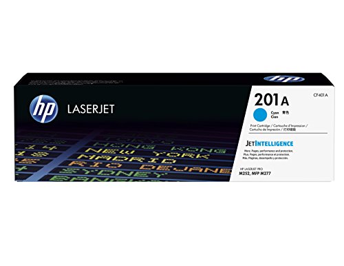 HP 201A - CF401A - 1 x Cyan - Toner cartridge - For Color LaserJet M277dn, M277dw, Color LaserJet Pro M252dn, M252dw, M252n, M277dw, M277n