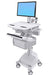 Ergotron StyleView Cart with LCD Pivot, SLA Powered, 2 Tall Drawers - Cart - for LCD display / PC equipment (open architecture) - lockable - aluminium, zinc-plated steel, high-grade plastic - screen size: up to 24" - 66 Ah - Lead Acid