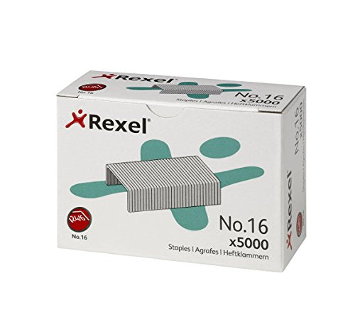 Best Value Rexel 503654 No. 16 (24/6) 6 mm Staples 25 Sheet Capacity - Pack of 5000