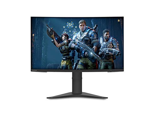 Lenovo G27c-10 - LED monitor - curved - 27" (27" viewable) - 1920 x 1080 Full HD (1080p) @ 165 Hz - VA - 350 cd/m - 3000:1 - 4 ms - HDMI, DisplayPort - raven black