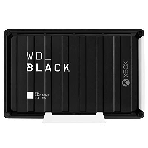 WD_BLACK D10 Game Drive for Xbox One WDBA5E0120HBK - Hard drive - 12 TB - external (portable) - USB 3.2 Gen 1 - 7200 rpm - black