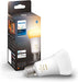 Philips Hue White ambiance - LED light bulb - shape: A60 - E27 - 8 W (equivalent 75 W) - class F - warm to cool white light - 2200-6500 K