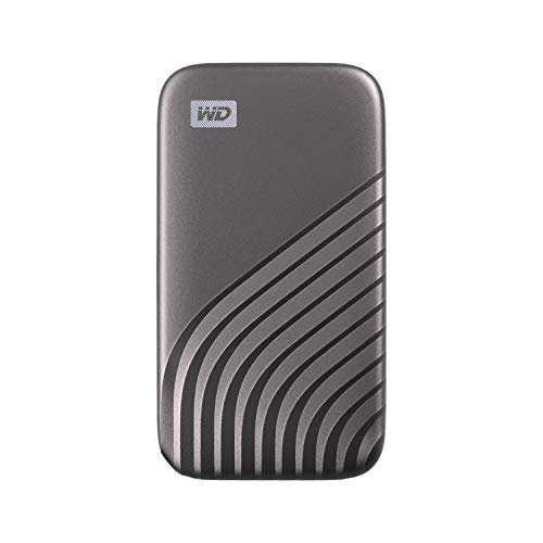 WD My Passport SSD WDBAGF0040BGY - Solid state drive - encrypted - 4 TB - external (portable) - USB 3.2 Gen 2 (USB-C connector) - 256-bit AES - grey