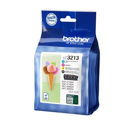 Best Value Brother LC3213VAL Ink Cartridges (Black, Cyan, Magenta, Yellow) 4 Pack (400 Pages)