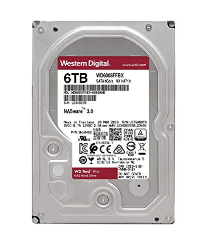 WD Red Pro NAS Hard Drive WD6003FFBX - Hard drive - 6 TB - internal - 3.5" - SATA 6Gb/s - 7200 rpm - buffer: 256 MB
