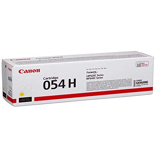 Canon 054 H - High capacity - yellow - original - toner cartridge - for ImageCLASS LBP622Cdw, MF641CW, MF642Cdw, MF644Cdw