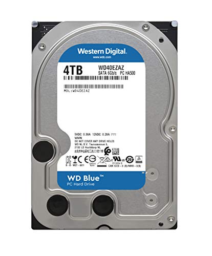 WD Blue WD40EZAZ - Hard drive - 4 TB - internal - 3.5" - SATA 6Gb/s - 5400 rpm - buffer: 256 MB