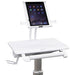 Ergotron StyleView Tablet Cart, SV10 - Cart for tablet / keyboard - medical - metal - white, aluminium - screen size: up to 12"