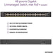 NETGEAR GS348PP - Switch - unmanaged - 48 x 10/100/1000 (24 PoE+) - desktop, rack-mountable - PoE+ (380 W)