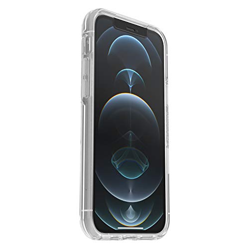 OtterBox Symmetry Series Clear - Back cover for mobile phone - clear - with Alpha Glass screen protector - for Apple iPhone 12, 12 Pro