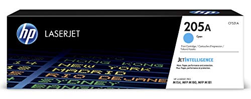 HP 205A - Cyan - original - LaserJet - toner cartridge (CF531A) - for Color LaserJet Pro M154a, M154nw, MFP M180n, MFP M180nw, MFP M181fw