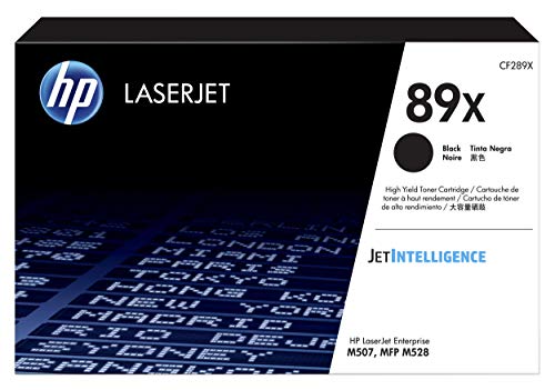 HP 89X - High capacity - black - original - LaserJet - toner cartridge (CF289X) - for LaserJet Enterprise M507, MFP M528, LaserJet Enterprise Flow MFP M528