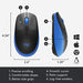 Logitech M190 - Mouse - optical - 3 buttons - wireless - USB wireless receiver - blue
