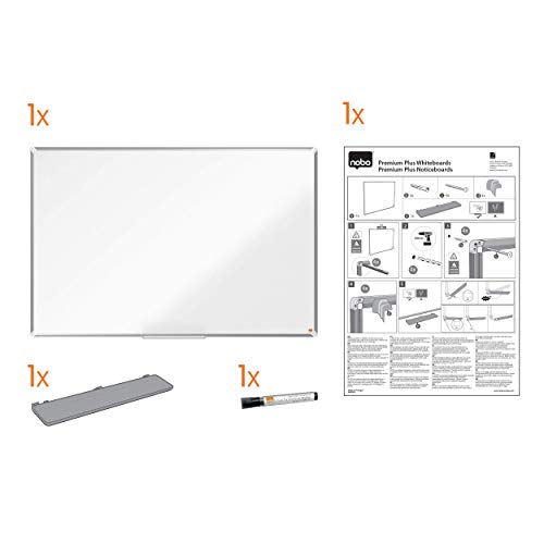 Nobo Premium Plus Melamine Whiteboard 1200X900Mm Dd