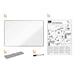 Nobo Premium Plus Melamine Whiteboard 1200X900Mm Dd