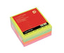 Best Value 5 Star Re-Move Notes Cube Pad of 320 Sheets 75x75mm Neon Rainbow