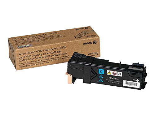 Best Value Xerox Genuine Phaser 6500/Workcentre 6505 Cyan High Capacity Toner Cartridge (2,500 Pages) - 106R01594