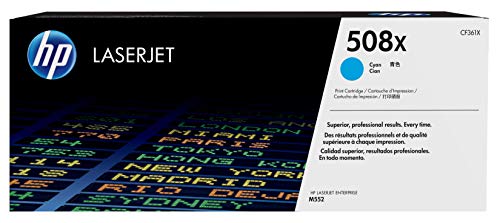Best Value HP CF361X 508X High Yield Original LaserJet Toner Cartridge, Cyan, Pack of 1