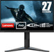 Lenovo G27e-20 - LED monitor - 27" (27" viewable) - 1920 x 1080 Full HD (1080p) @ 100 Hz - VA - 300 cd/mï¿½ - 3000:1 - 1 ms - HDMI, DisplayPort - raven black