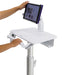 Ergotron StyleView Tablet Cart, SV10 - Cart for tablet / keyboard - medical - metal - white, aluminium - screen size: up to 12"