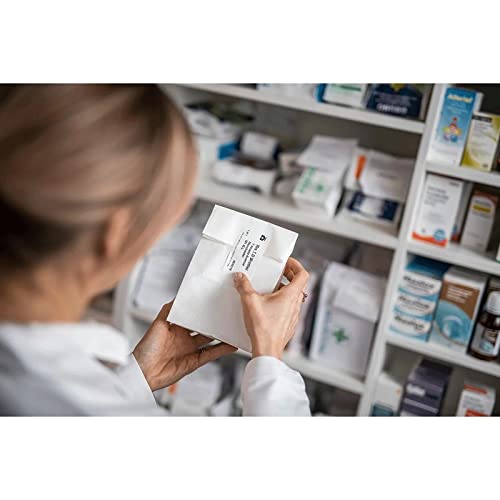 Brother - White - 76 x 44 mm 3200 label(s) (8 roll(s) x 400) die cut labels - for Brother TD-4410D, TD-4420DN, TD-4520DN, TD-4550DNWB, RuggedJet RJ-3150