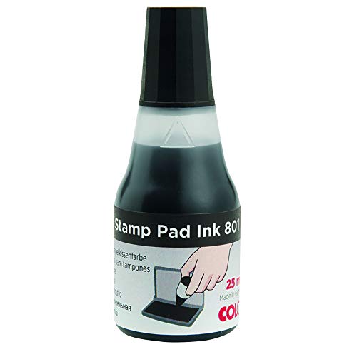 Best Value Colop 801 Stamp Pad Ink High Quality Water Based 25 ml Black Ref 55002300
