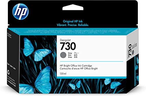 HP 730 - 130 ml - grey - original - DesignJet - ink cartridge - for DesignJet SD Pro MFP, T1600, T1600dr, T1700, T1700dr, T2600, T2600dr
