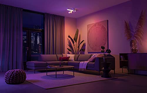 Philips Hue White and Color Ambiance Centris - Ceiling spot light - LED light bulb x 3 - GU10 - total: 17.1 W (equivalent 150 W) - class A - 16 million colours - 2000-6500 K - white