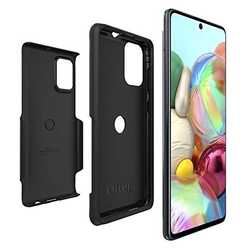 OtterBox Commuter Series Lite - Back cover for mobile phone - polycarbonate, synthetic rubber - black - for Samsung Galaxy A71