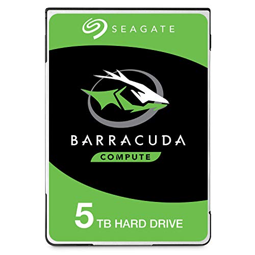 Best Value Seagate BarraCuda 5 TB 2.5 Inch Internal Hard Drive (15 mm Form Factor, 128 MB Cache, SATA 6 GB/s Up to 140 MB/s), Black