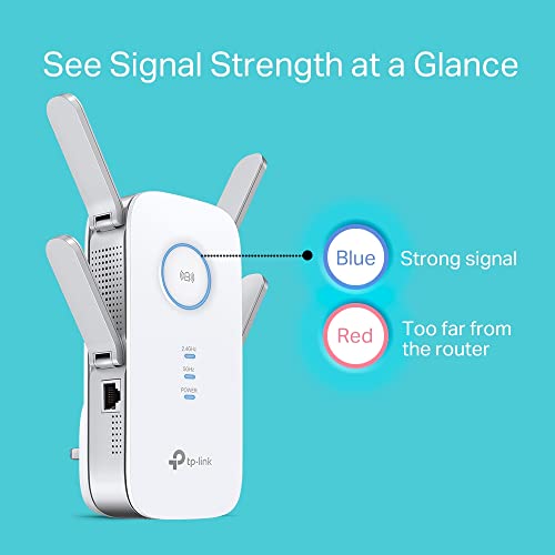 TP-Link AC2600 Wi-Fi Range Extender RE650 - Wi-Fi range extender - GigE - Wi-Fi 5 - 2.4 GHz, 5 GHz