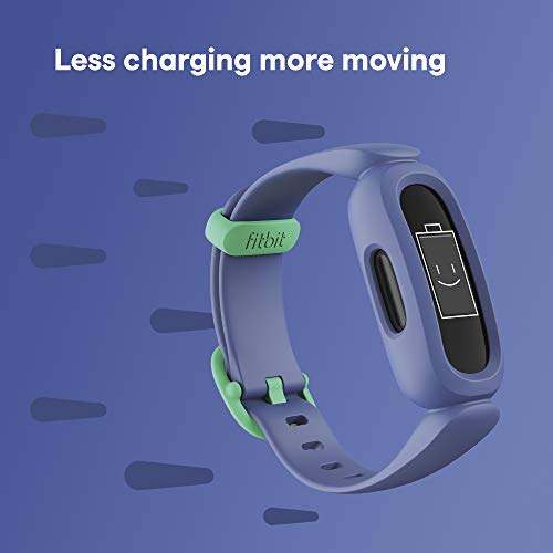Fitbit Ace 3 - Black - activity tracker with band - silicone - cosmic blue/astro green - display 0.72" - monochrome - Bluetooth - 19.3 g