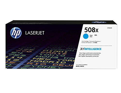 HP 508X - CF361X - 1 x Cyan - Toner cartridge - High Yield - For Color LaserJet Enterprise M552dn, M553dn, M553n, M553x