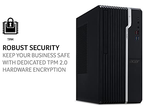 Acer Veriton S2680G Intel Core i5 11400 8GB RAM 256GB SSD Intel UHD Graphics 730 Windows 10 Pro Desktop PC