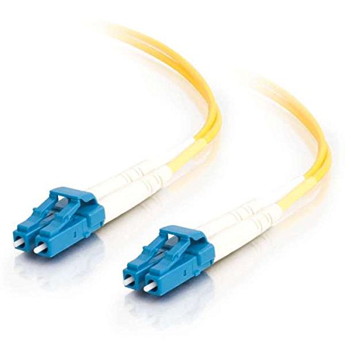 C2G LC-LC 9/125 OS1 Duplex Singlemode PVC Fiber Optic Cable (LSZH) - Patch cable - LC single-mode (M) to LC single-mode (M) - 3 m - fibre optic - duplex - 9 / 125 micron - OS1 - halogen-free - yellow