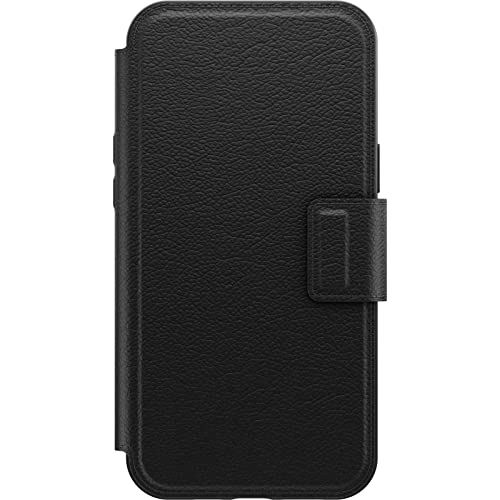 OtterBox - Flip cover for mobile phone - with MagSafe - synthetic leather, magnet - shadow black - for Apple iPhone 13 Pro Max